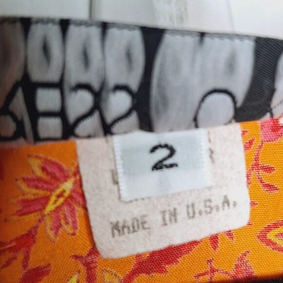 Dress To Kill Jane Mohr Maxi Ditsy Floral Maxi Dress 2 L/XL Sleeveless High Low - Picture 6 of 10